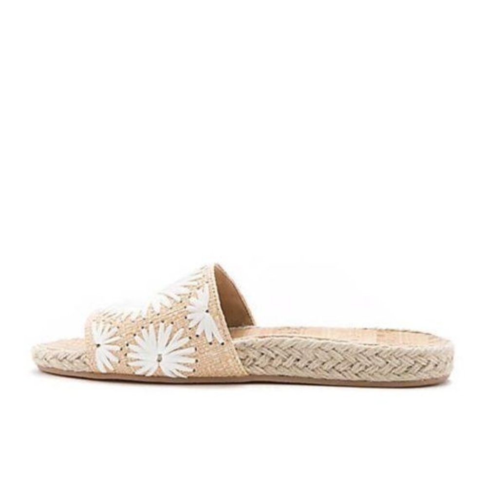 Jack Rogers Bettina Straw Cork Slide Sandals NEW - Picture 5 of 5